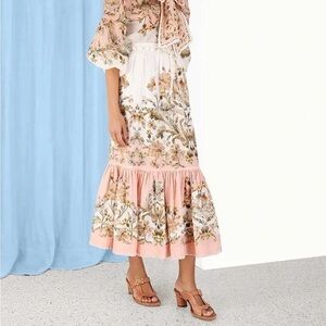 Zimmermann Chintz Tiered Skirt